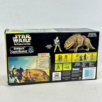Star Wars Dewback Sandtrooper toy packaging on a light gray background