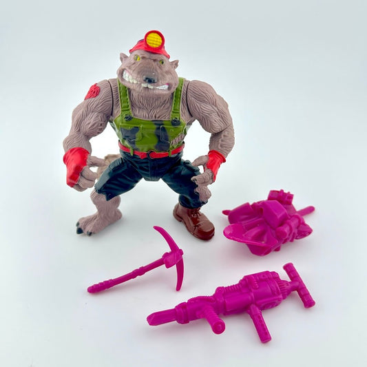 TMNT action figure with accessories against white background. 