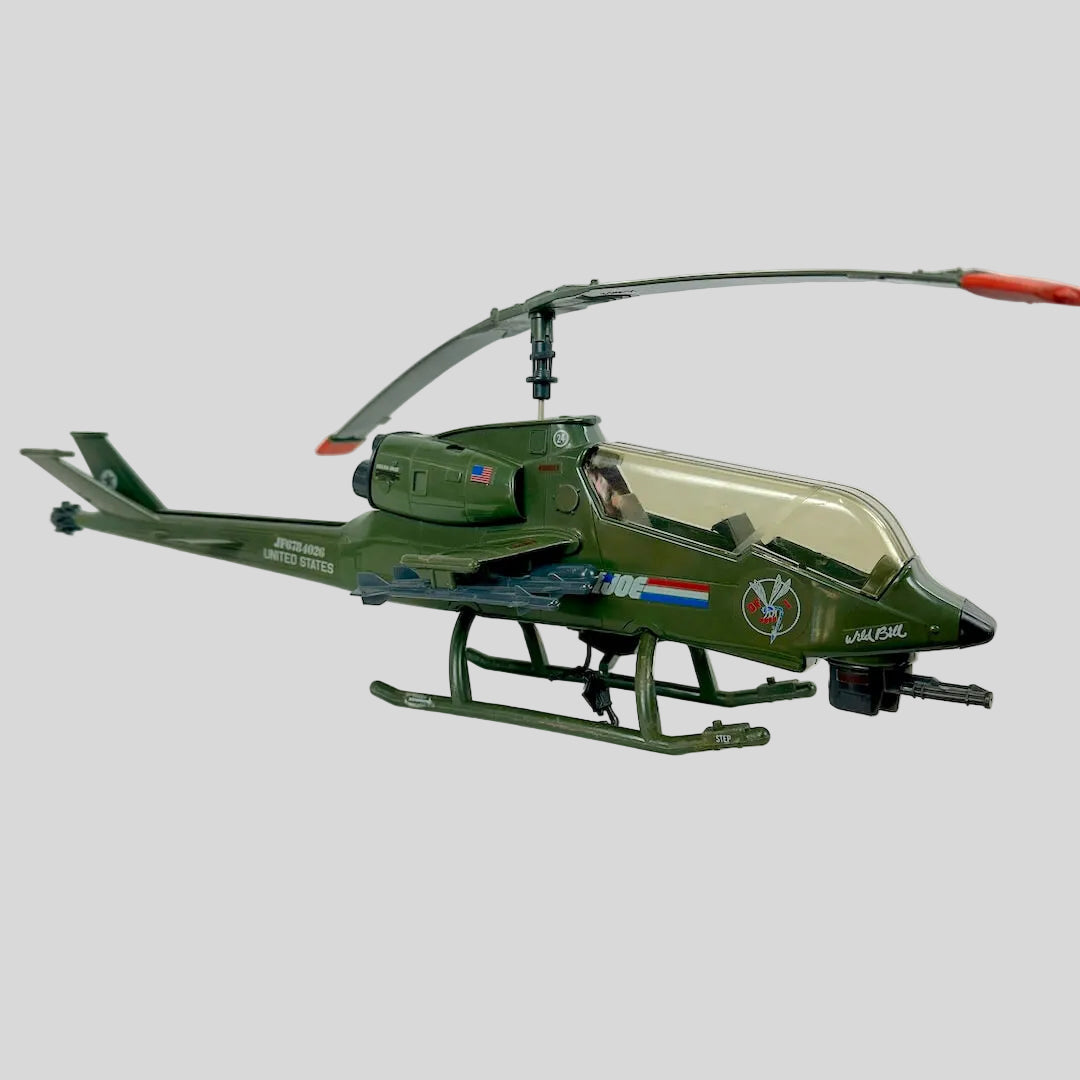 Model helicopter on a white background