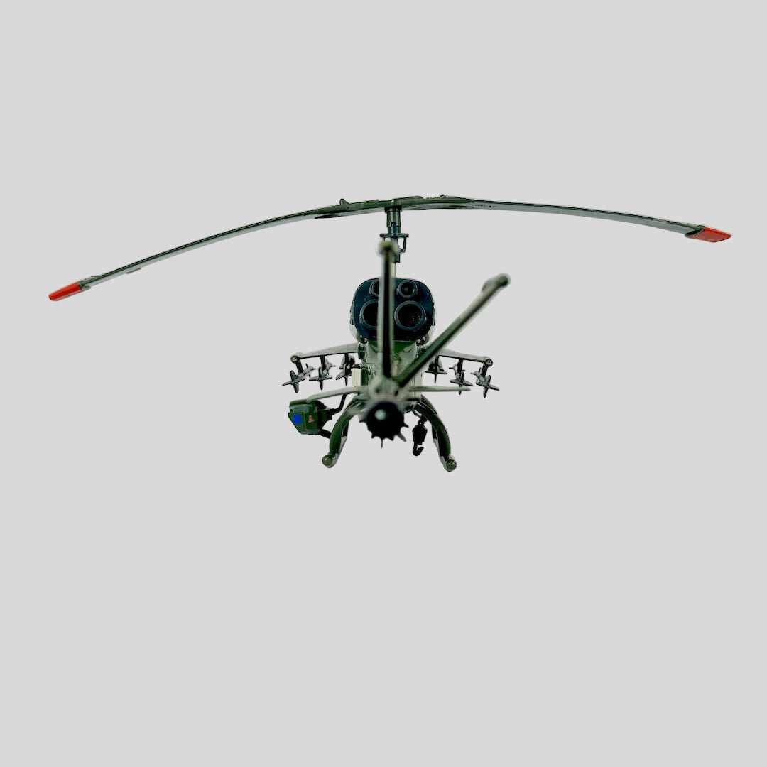 Model helicopter on a white background