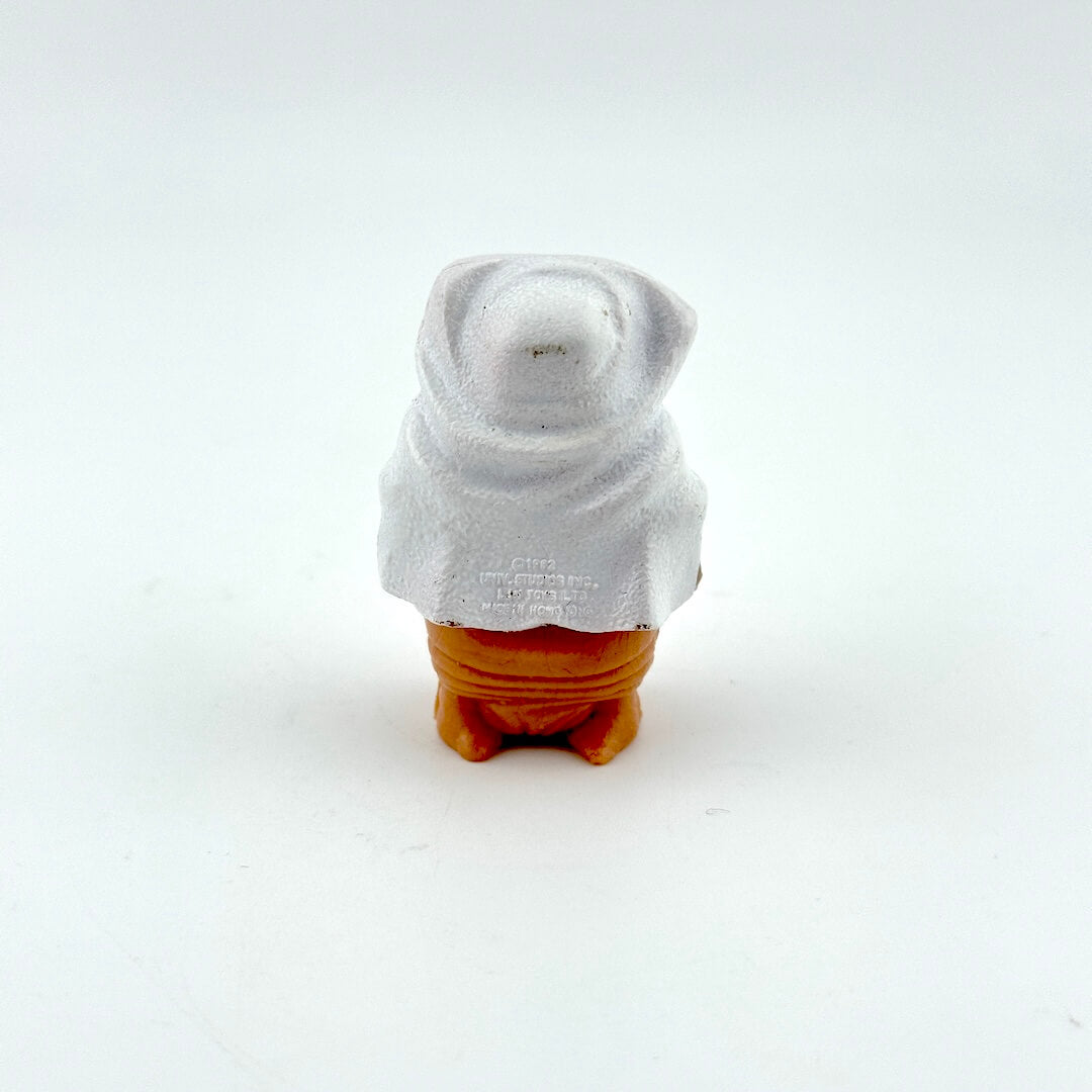 Backside of action figure with next to no wear and COO information on back.