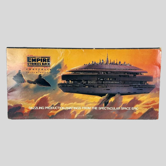Vintage 'Star Wars' art book cover with spaceship illustration on a white background