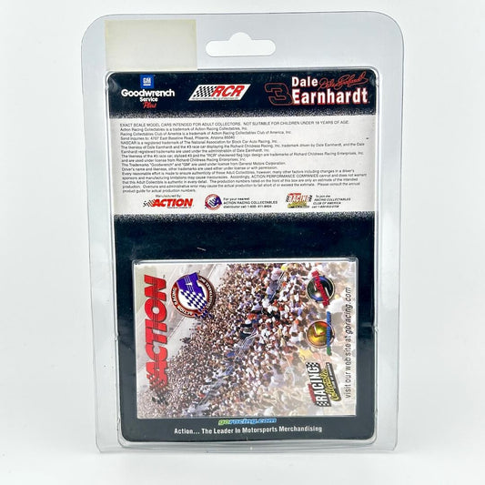 A packaged Dale Earnhardt '96 NASCAR Winston Cup Series championship diecast car in its original packaging. 