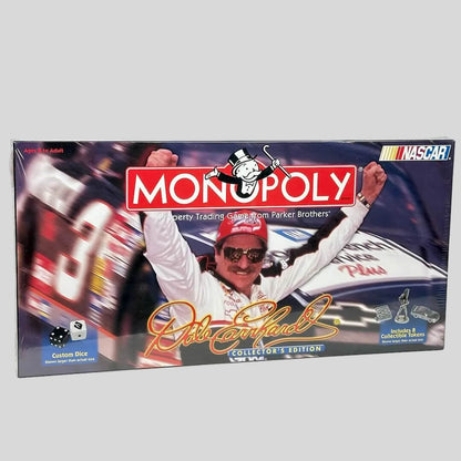 Monopoly NASCAR Dale Earnhardt Collector's Edition packaging on a white background