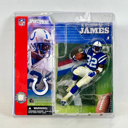 Action figure of a football player in packaging with NFL branding