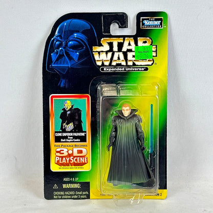 Star Wars action figure in packaging with 3D PlayScene feature on a white background