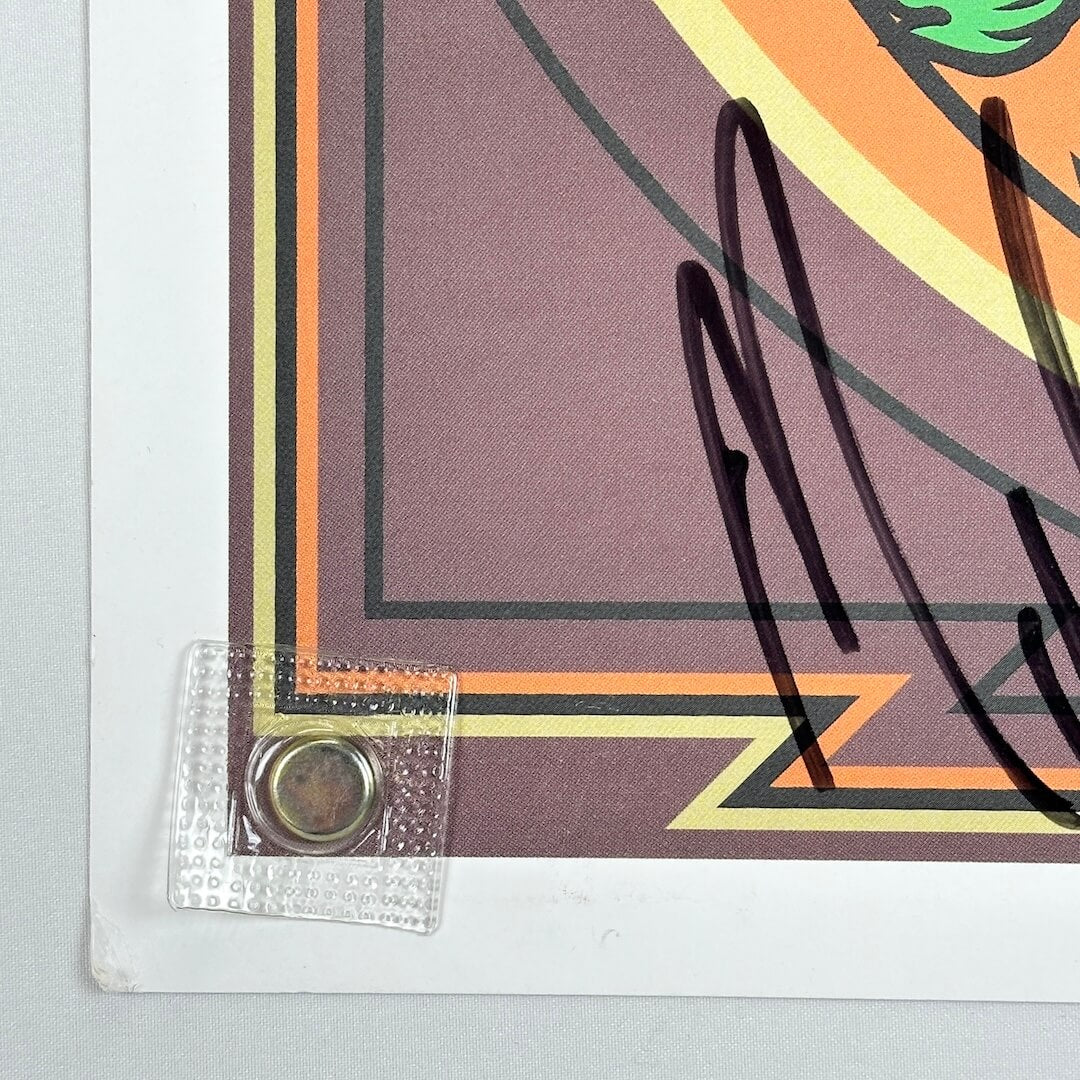 Bottom left corner with some wear to corner. 