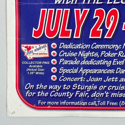 Promotional flyer for an event on July 29 with details about dedications, cruises, and concerts.