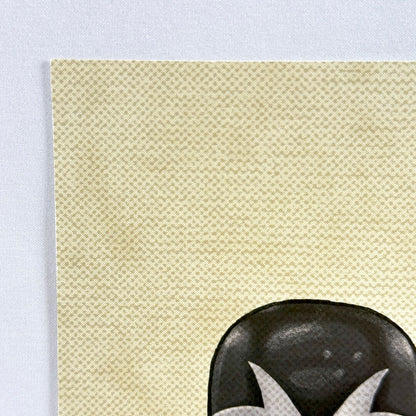 Upper left corner of print with undamaged edges and corner. 