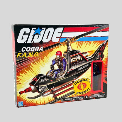 G.I. Joe Cobra F.A.N.G. toy package with a window showing the figure inside. 