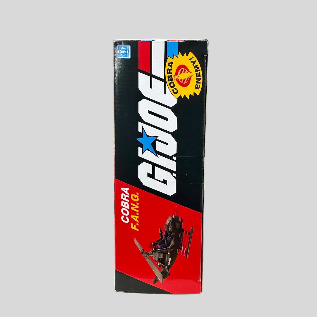 Side view of GI Joe vehicle packaging on light background. 