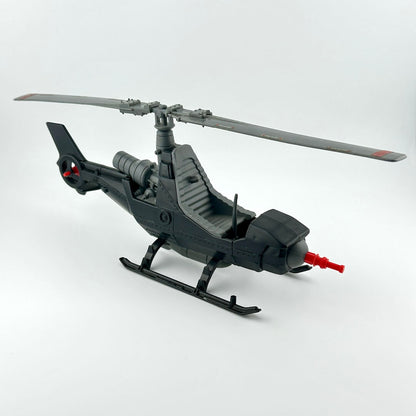 Toy helicopter model on a white background