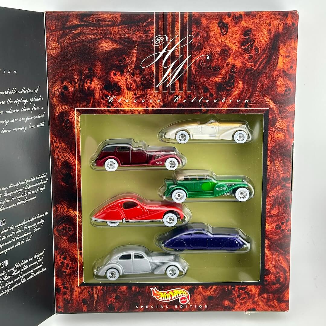 Hot Wheels Classic Edition Special Edition 5-pack of diecast cars in its original window box packaging.
