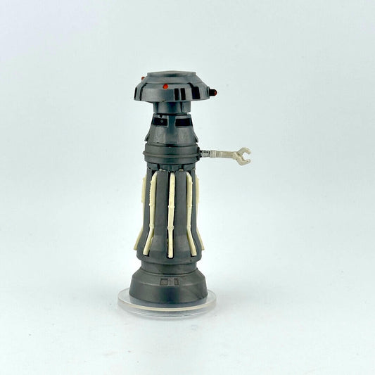 Toy robot figure on a white background