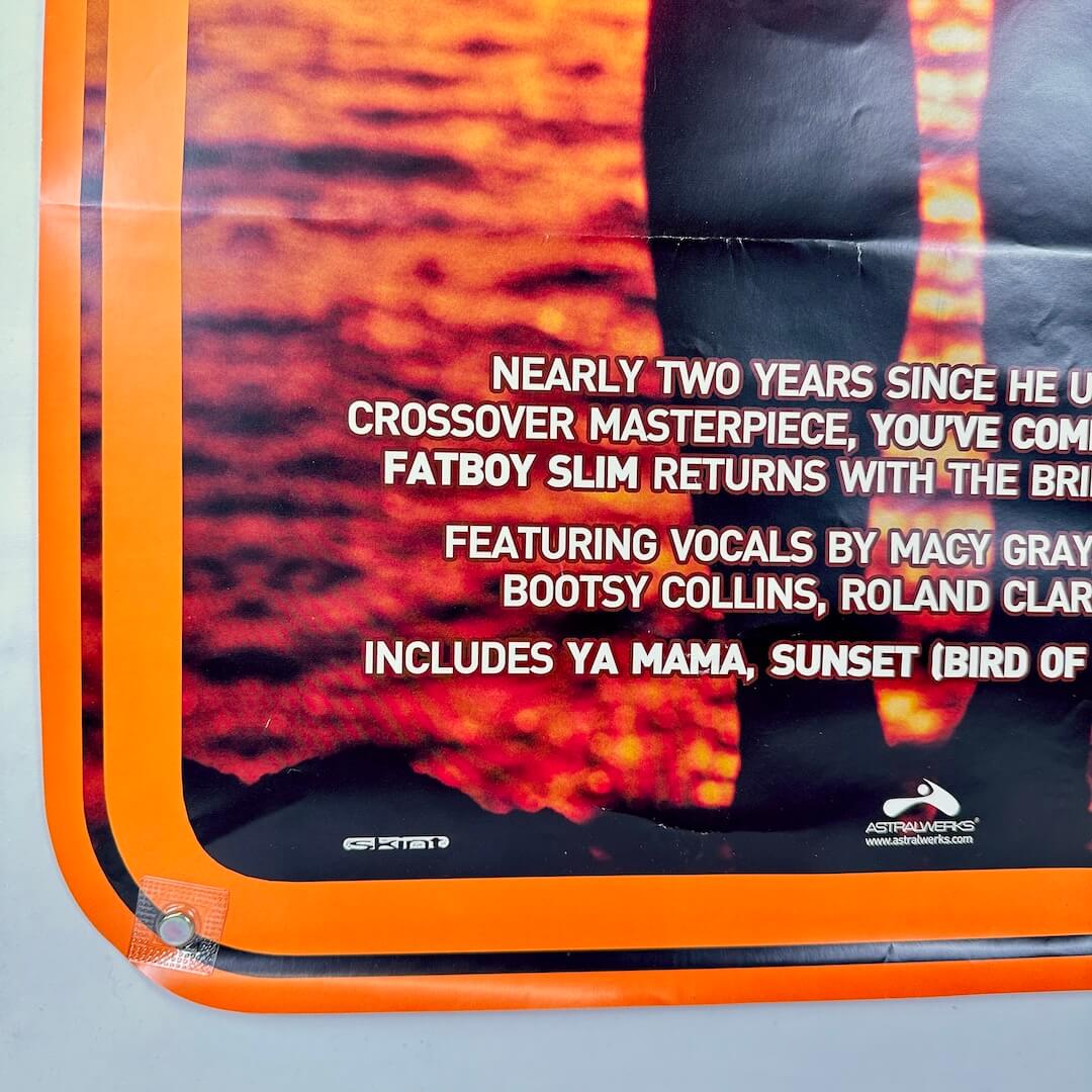 Bottom left corner in good condition, crease across poster visible. 