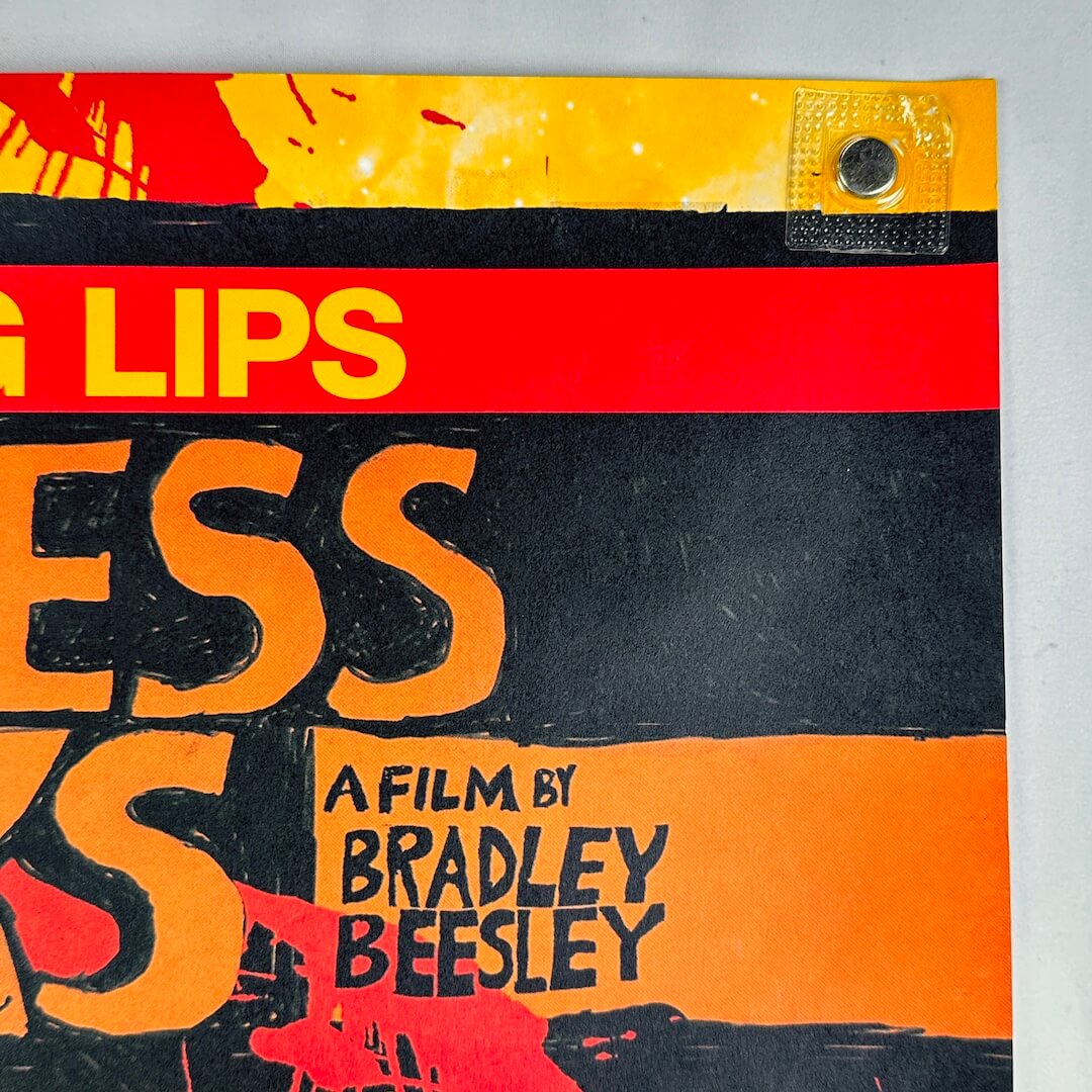 Upper right corner of poster with good edges and corner.