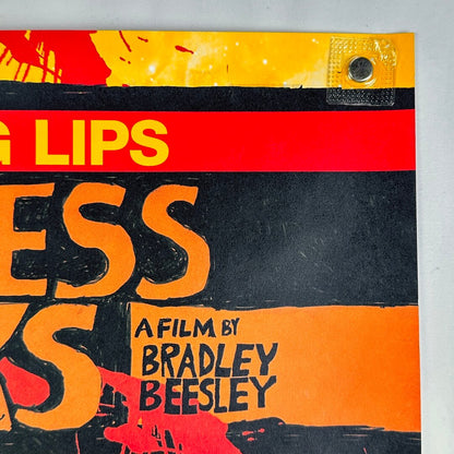 Upper right corner of poster with good edges and corner.