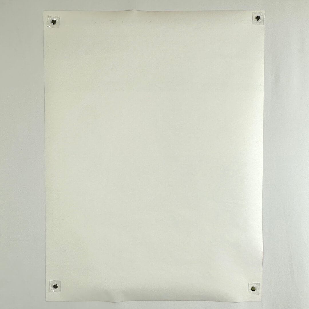 Backside of poster showing no damage and minimal wear.