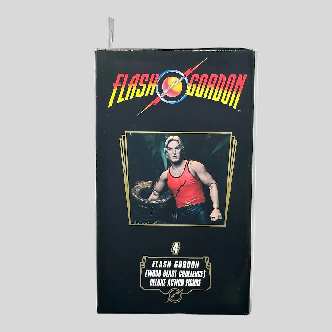 Box for a Flash Gordon action figure on a white background