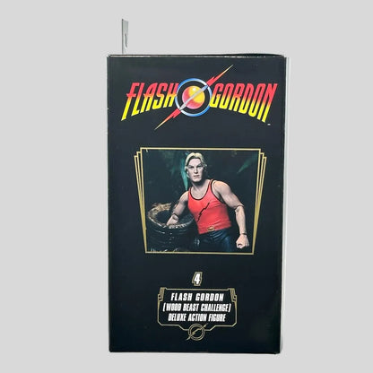 Box for a Flash Gordon action figure on a white background