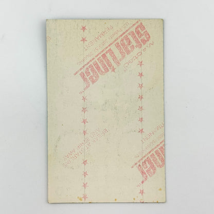 Backside of pass to show unused adhesive. 