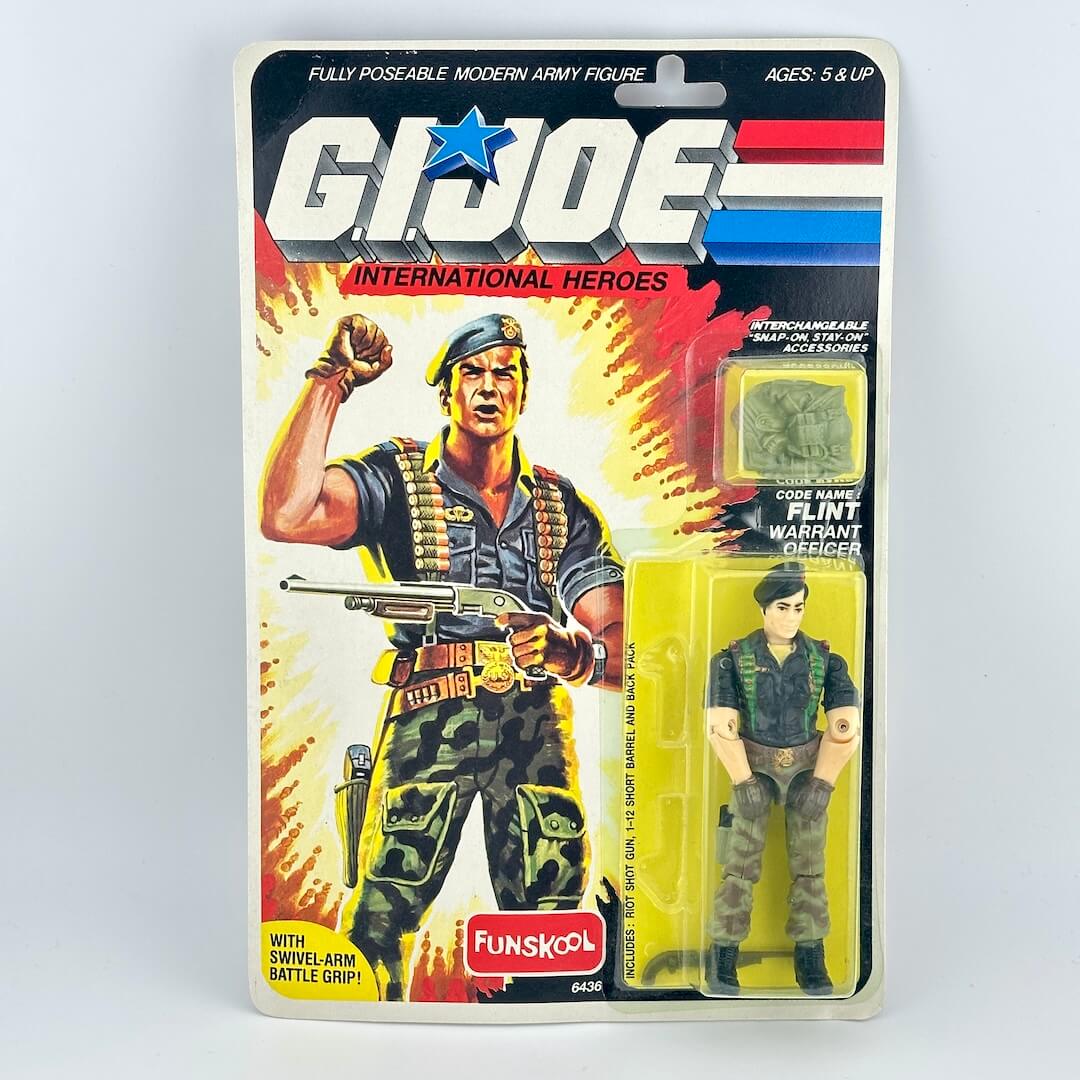 GI Joe action figure in packaging against white background. 