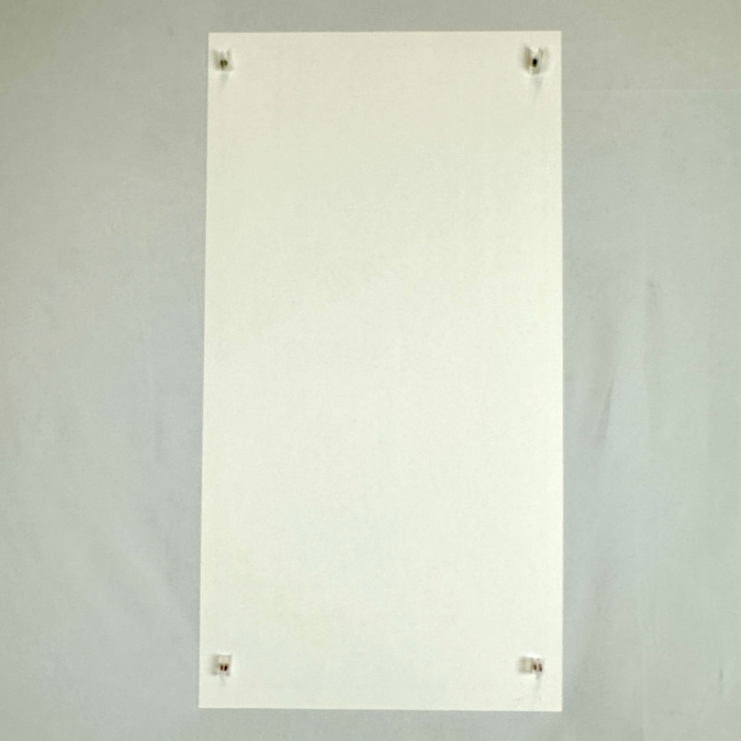 White blank poster backing. 