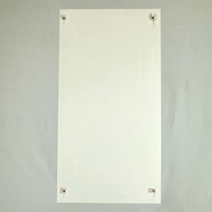 White blank poster backing. 