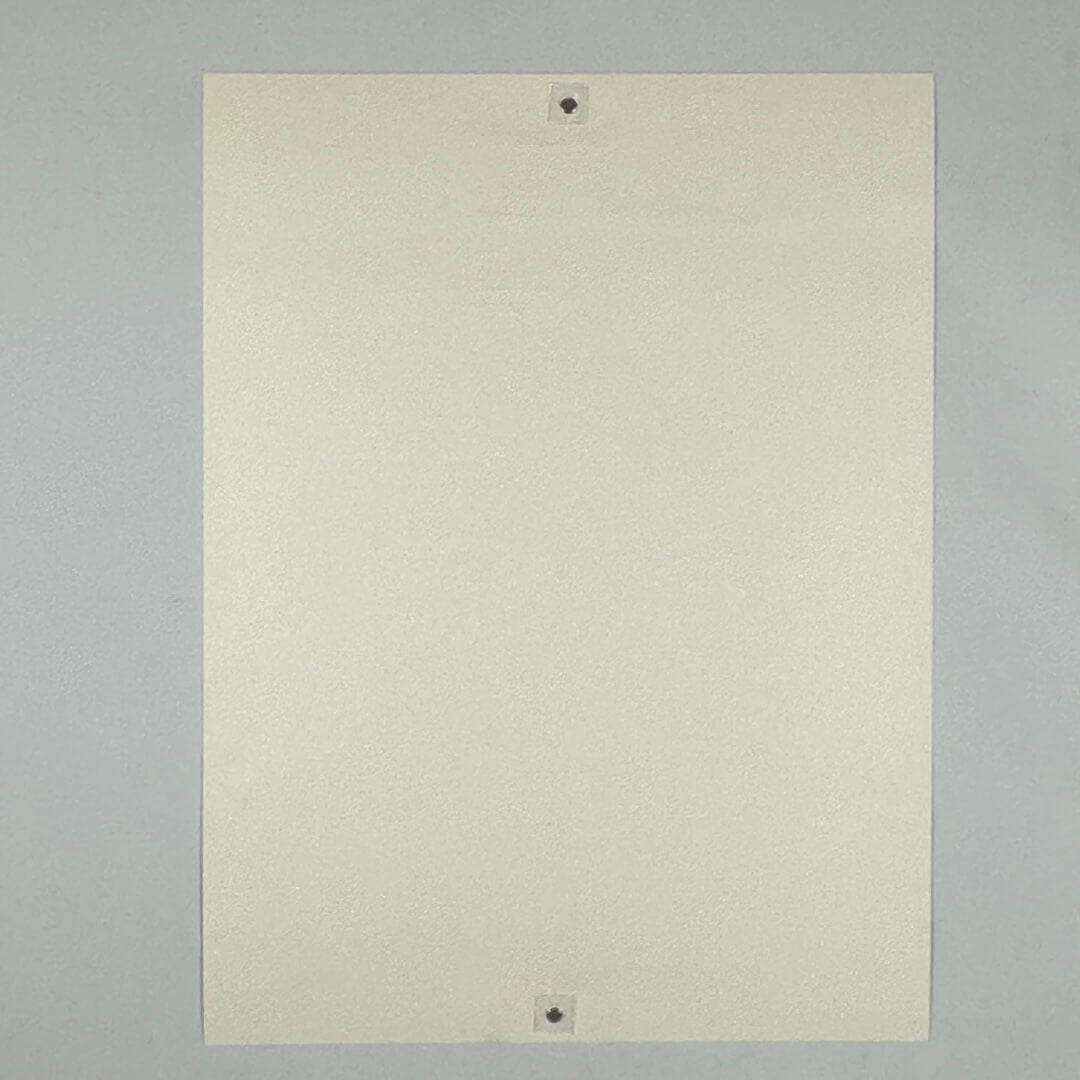 Backside of poster showing no damage to face, corners or edges. 