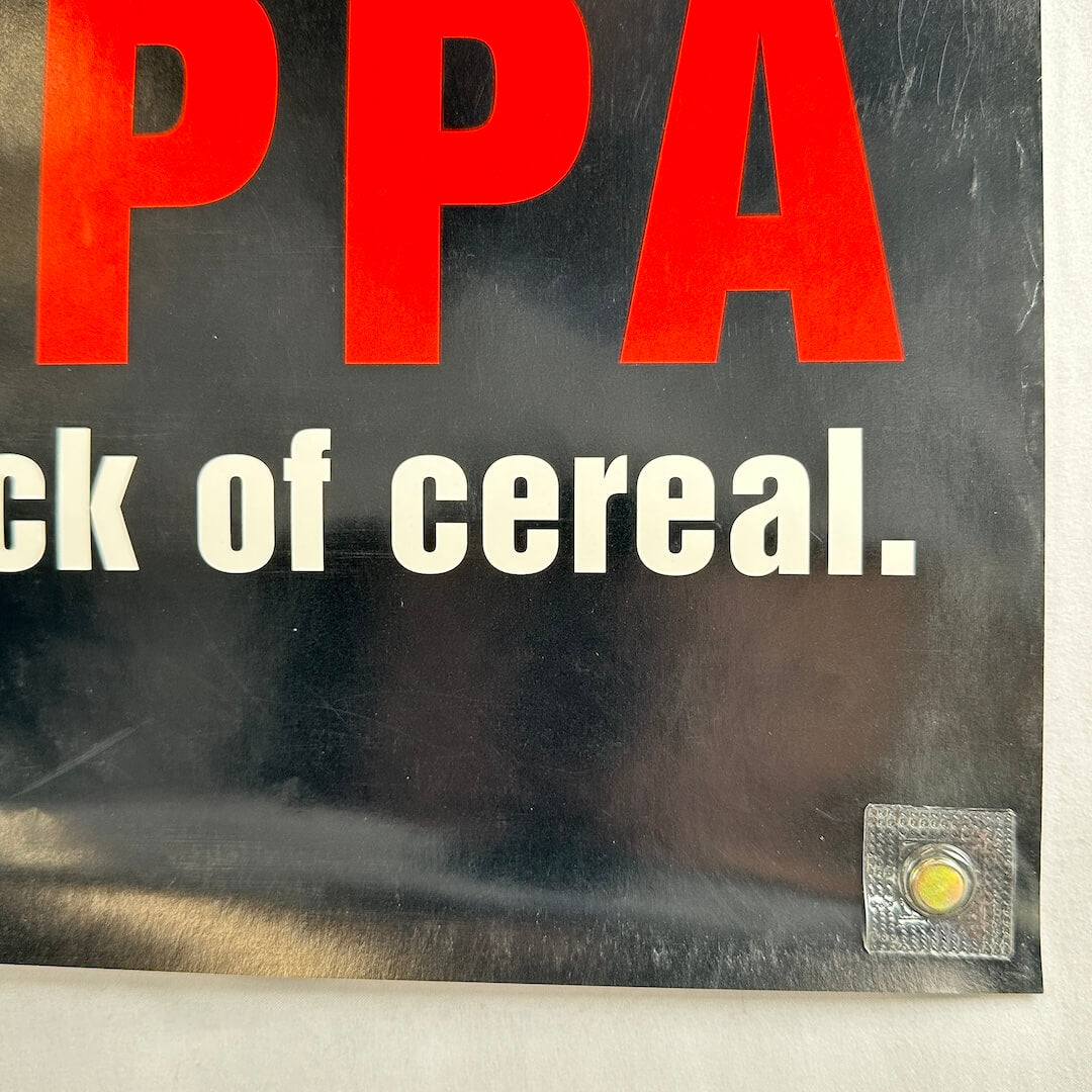 Bottom right corner of poster with some edge wear