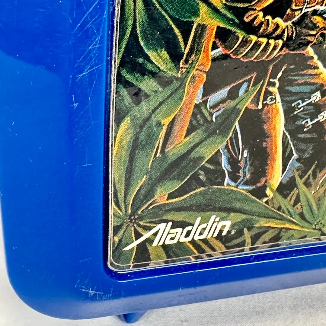 Corner of lifting sticker, barely detectable in image. 