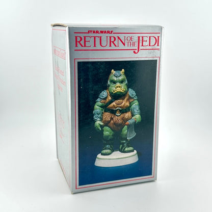Boxed figurine from 'Star Wars: Return of the Jedi' on a white background