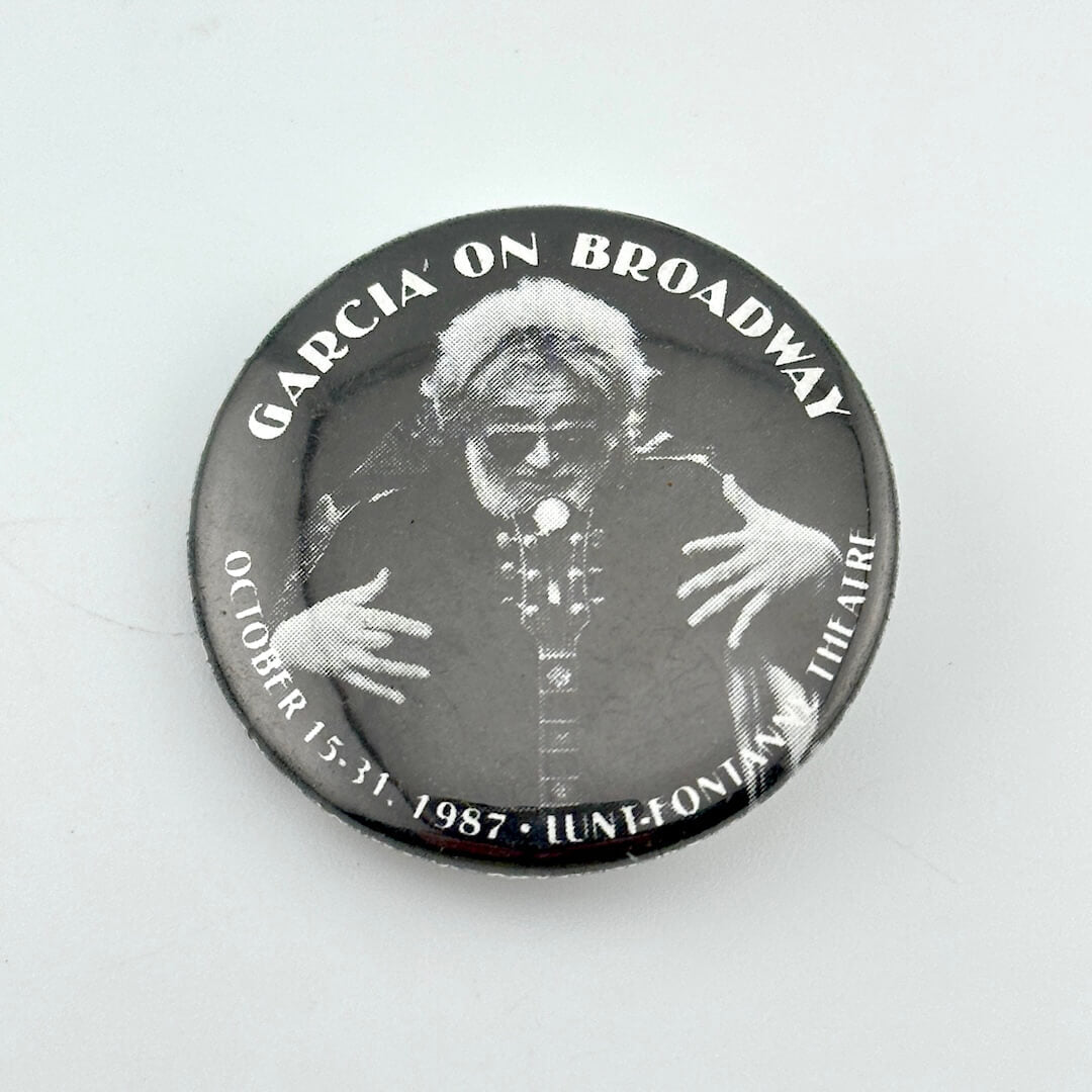 Jerry Garcia on Broadway - 1987 - Vintage Pin