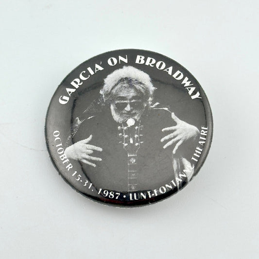 Jerry Garcia on Broadway - 1987 - Vintage Pin