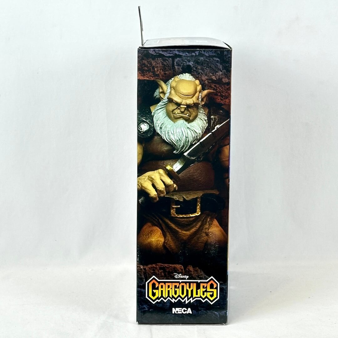 Boxed Gargoyles action figure with NECA branding on a white background