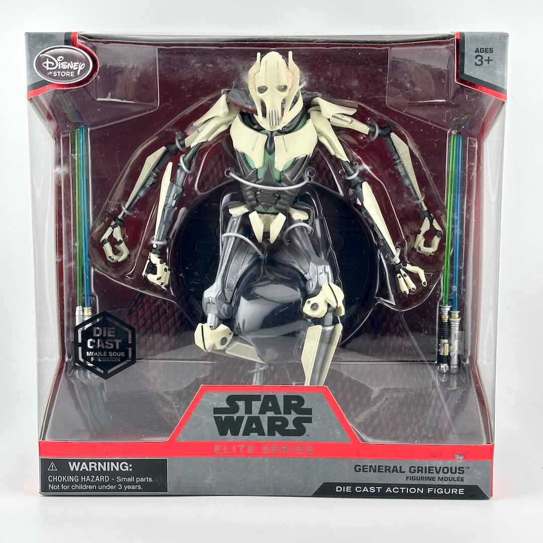 Disney Star Wars General Grievous die-cast action figure in its original retail packaging.