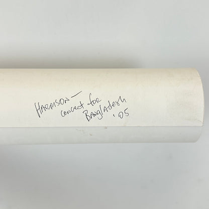 Rolled poster with pen note on reverse side with artist name and poster subject matter. 