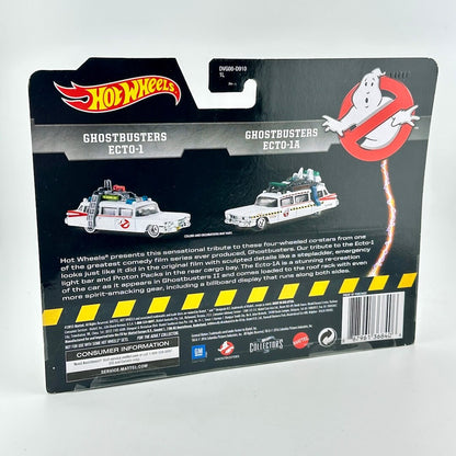 Hot Wheels Ghostbusters Ecto-1 toy car packaging on a white background