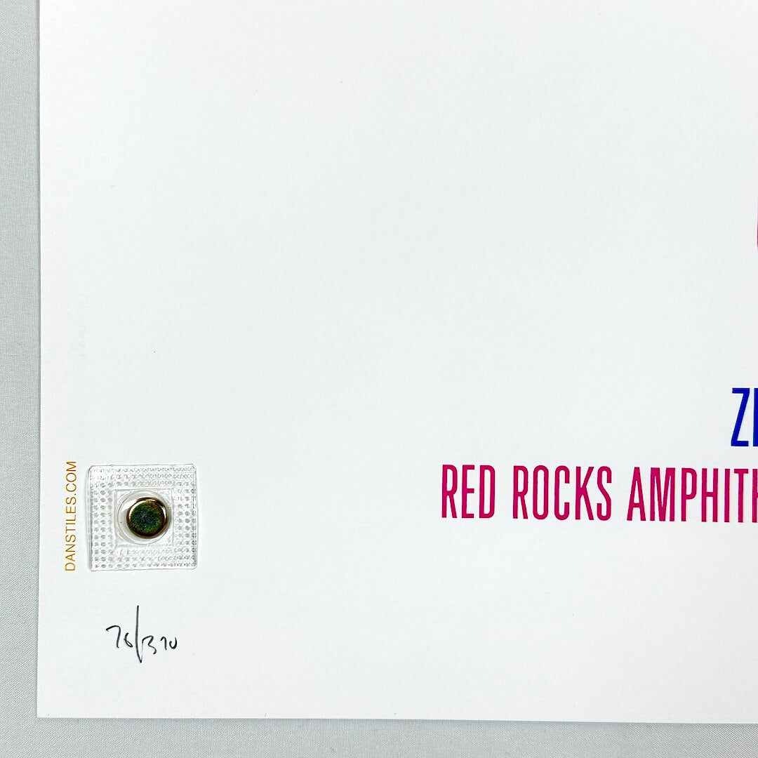 Bottom left corner of poster in mint condition with pencil poster number, 76/370. 