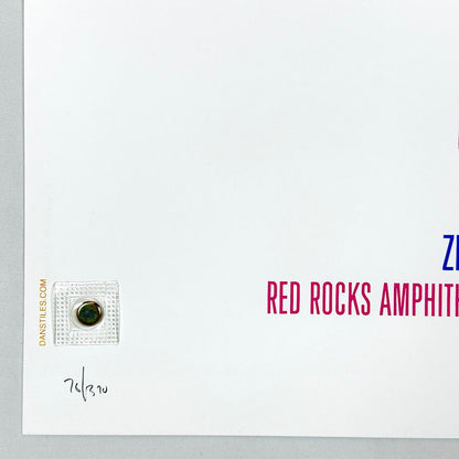 Bottom left corner of poster in mint condition with pencil poster number, 76/370. 