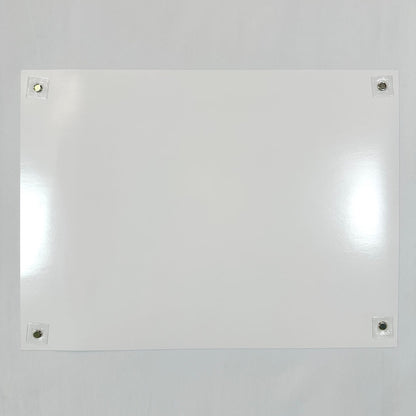 Backside of white poster to show pristine condition. 