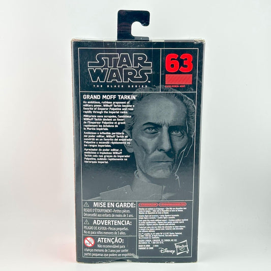 Back panel of Star Wars action figure packaging featuring character lore, and product information. 