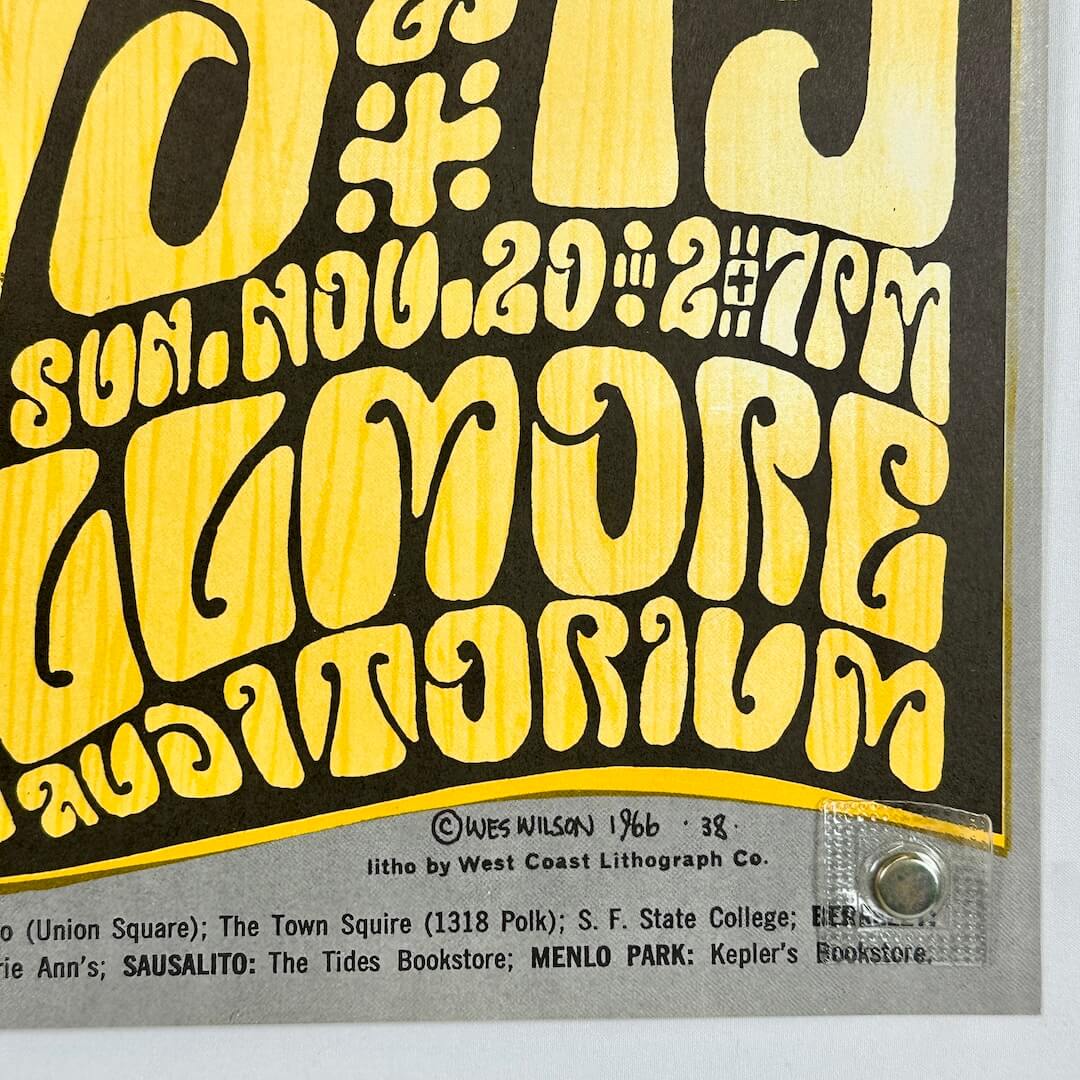 Bottom right corner of poster in good condition. 