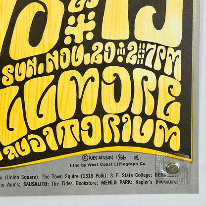 Bottom right corner of poster in good condition. 