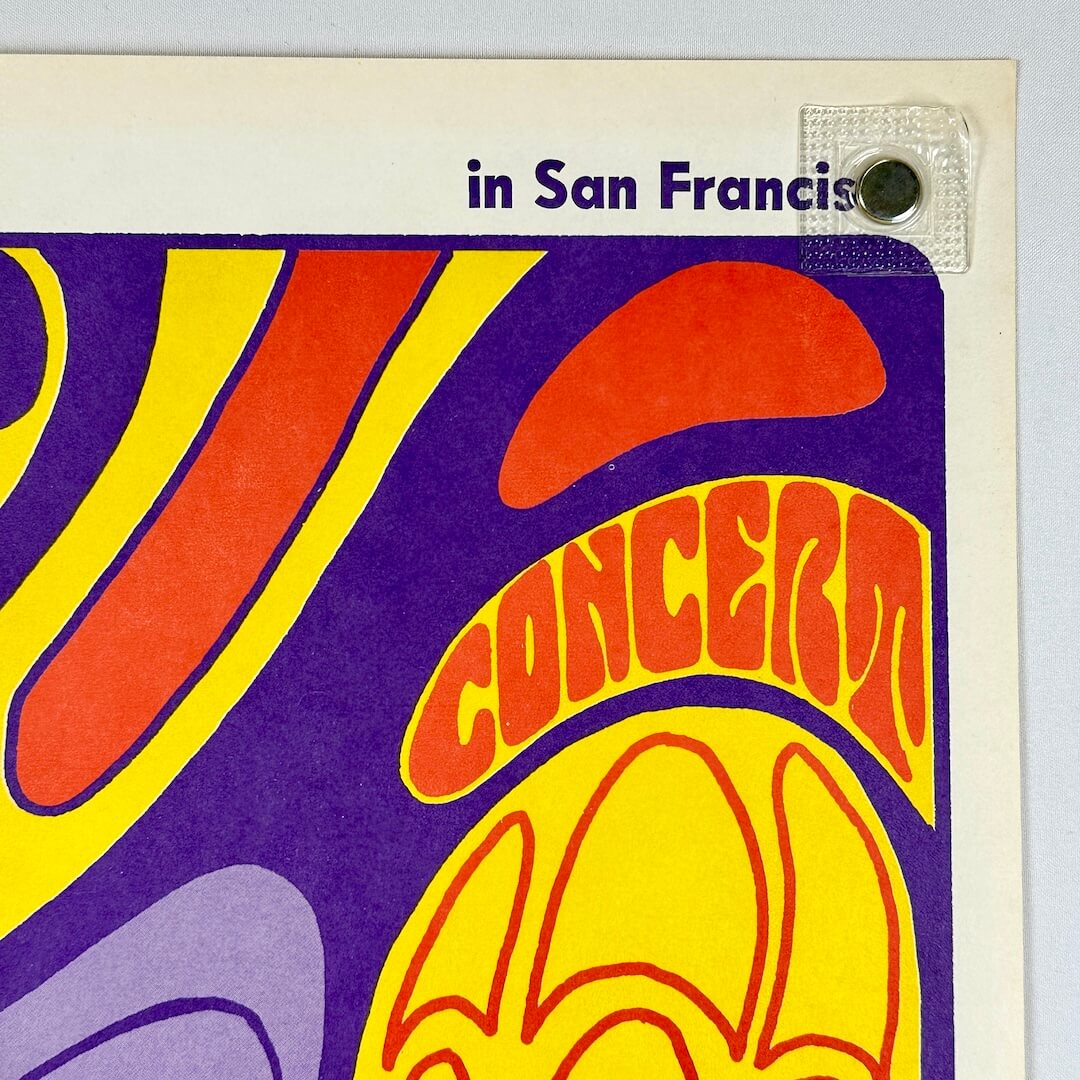 Top right corner of poster in excellent condition. 