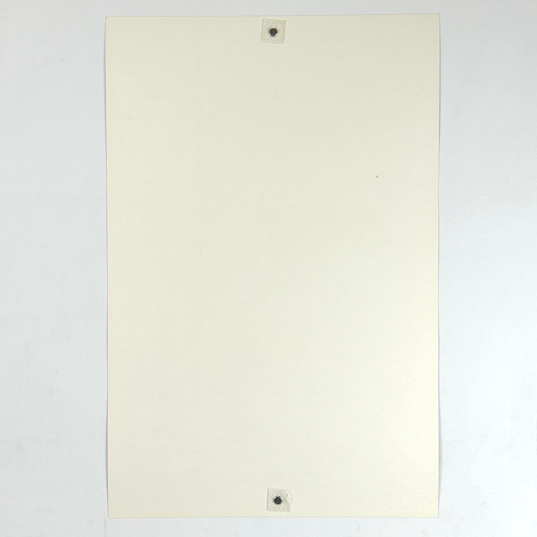 Backside of poster to show no damage and excellent condition. 