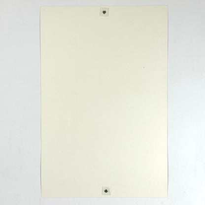 Backside of poster to show no damage and excellent condition. 