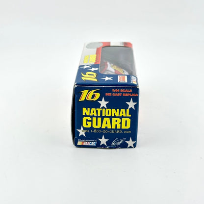 Model car packaging with 'National Guard' branding on a white background