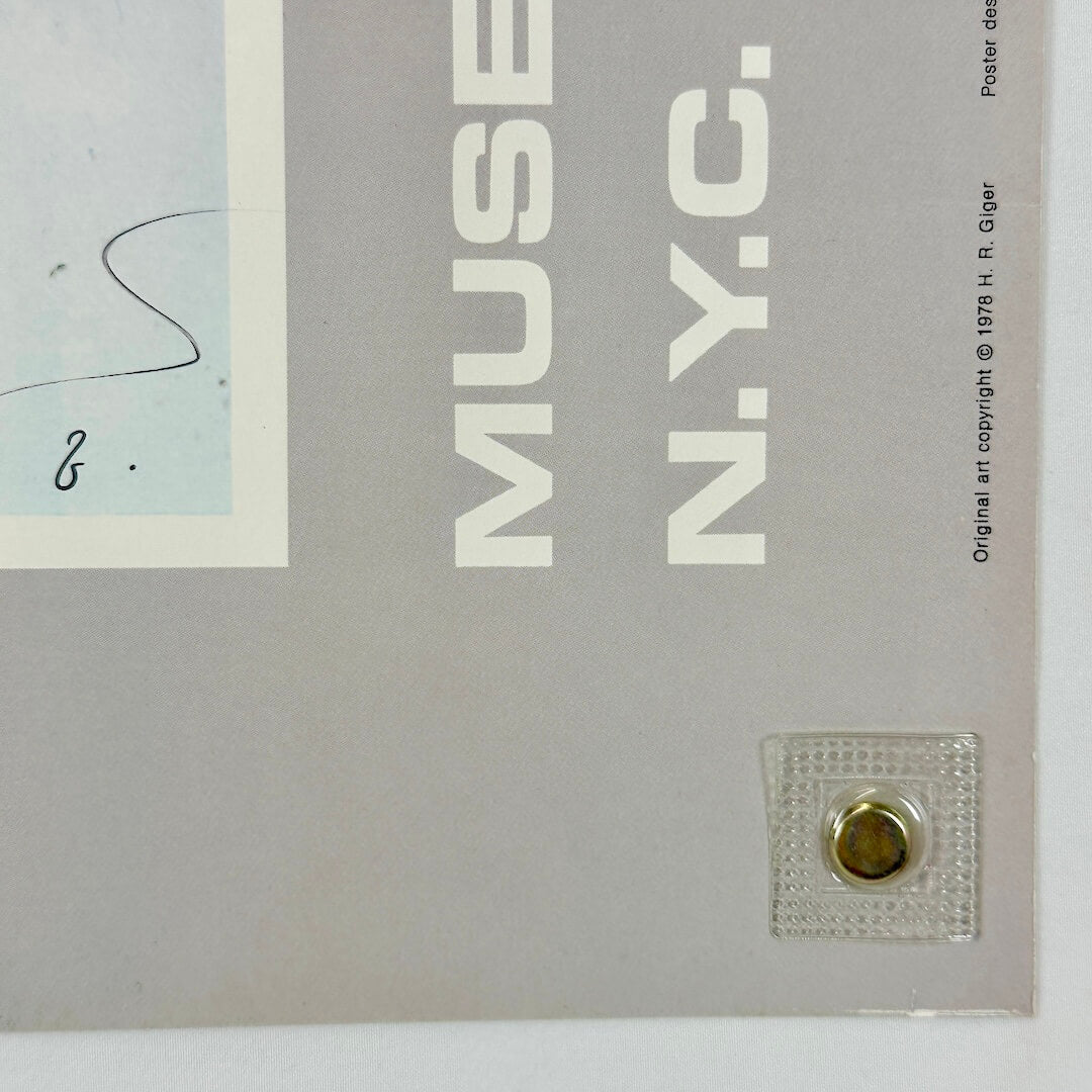 Bottom right corner of poster with slight edge wear. 
