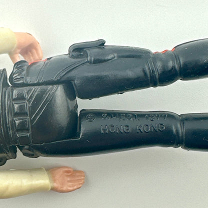 Back of figure's legs showing COO and copyright information. 